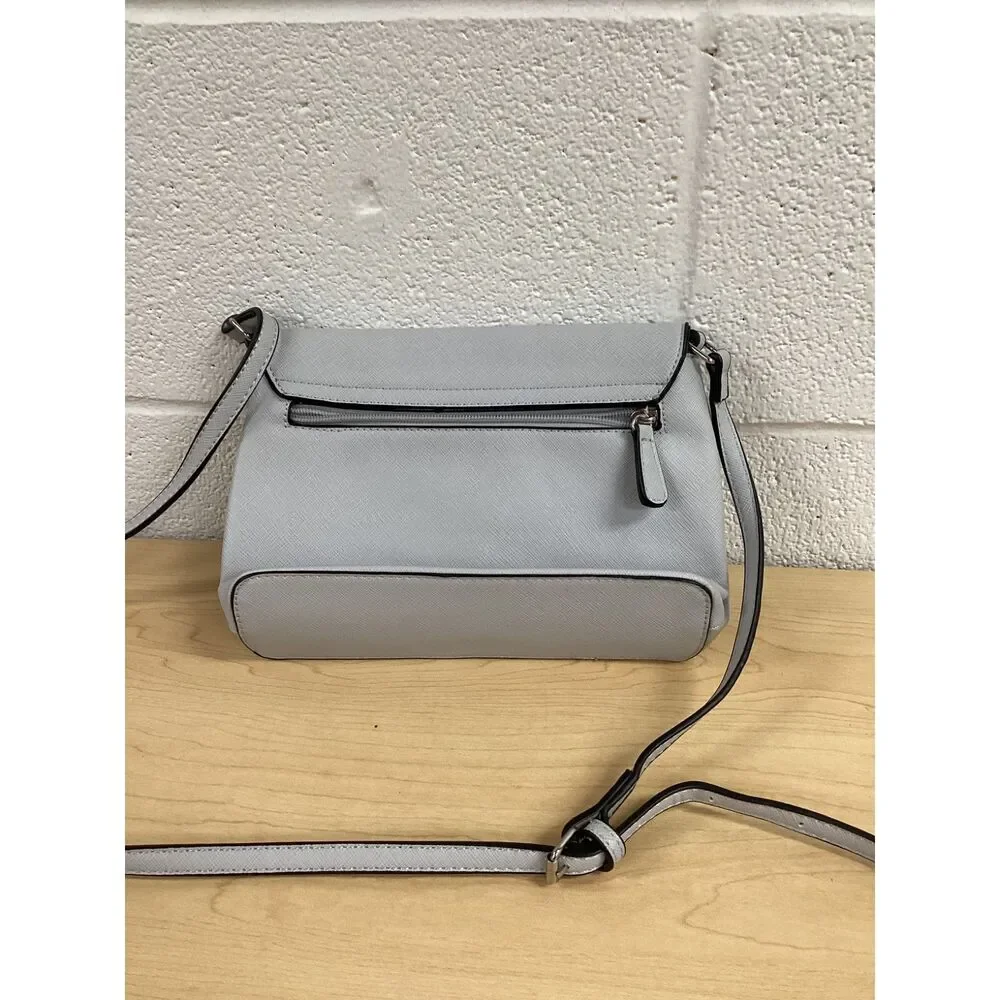 Kate & Alex Cuffaro Italian Design Silver Envelope Crossbody Bag